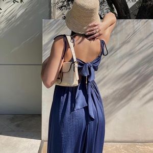 Navy blue maxi dress